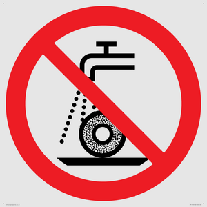 Prohibition: Do not use for wet grinding